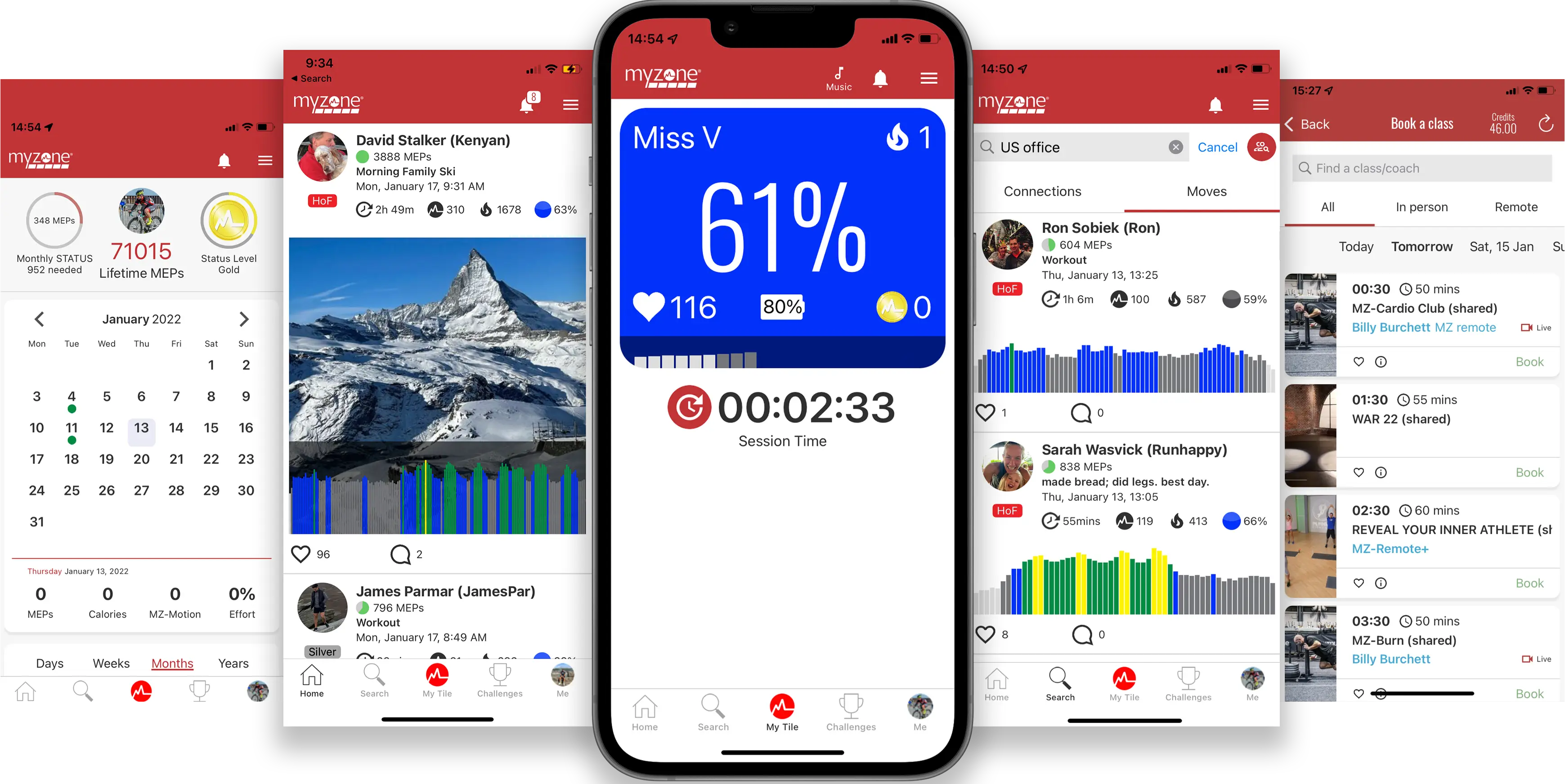Myzone Aplicación móvil